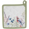 Clayre & Eef Kuchyňská bavlněná podložka pod hrnec So Floral 20 x 20 cm