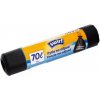 Vrecia na odpad Swirl, extra pevné, zaťahovacie, čierne, 70 l, 8 ks