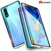 Luxria Double Glass Magnetic - Strieborné presklené magnetické púzdro pre Huawei pre Huawei: Nova 10 Pro