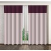 Prehozynapostel Ozdobné dekoračné závesy na štipce svetlo fialovej farby 250 cm