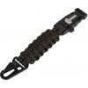 Paracord - taktická kľúčenka Survival - čierna