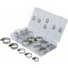 BGS technic Sada hadicových spon | nerezová oceľ | Ø 16-40 mm | 26-dielna (BGS 8055-1)