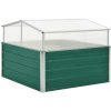 vidaXL Skleník, zelený 100x100x77 cm, pozinkovaná oceľ