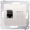 Zásuvka dátová 1xRJ45 Cat.6 tienená krytka krémová SIMON54Pre (simon)