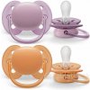 Avent Philips šidítko Ultrasoft Premium 2 ks ružová/oranžová