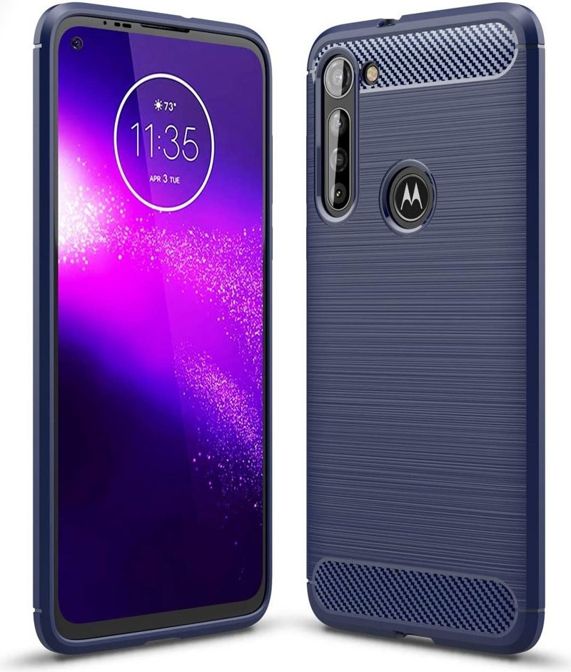 IZMAEL Motorola Moto G8 Power Carbon Bush TPU modré