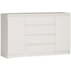 Extom Komoda ARMADIO AXL 2D 4S biela drevo 155 cm x 85 cm x 35 cm