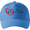 Nemecký ovčiak ekg - Šiltovka so zahnutým šiltom a mosaznou sponou - Univerzálna veľkosť ( Svetlomodrá )