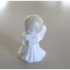 Dekoratívny Anjelik chlapček biely (6 cm)