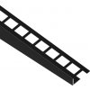 EX1/KP4 EXCELLENT spádová lišta ACARA, orientácia pravá, nerez RAL9005 čierna matná, 12,5 mm, 1,5 m