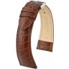 Kožený remienok Hirsch Aristocrat L 03828010-2, hnedý, teletina, dĺžka L, Quick Release 20 mm