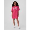 GAP Detské šaty s logom oversize Ružová XS Ružová Ružová
