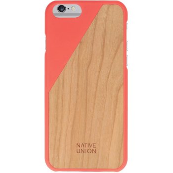 Púzdro NATIVE UNION iPhone 6 Clic Wooden Coral Red