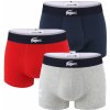 LACOSTE - boxerky 3PACK cotton stretch iconic Lacoste big logo red & blue color - limitovaná edícia-XL (99 - 107 cm)