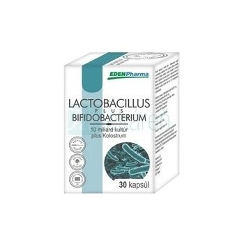 EdenPharma lactobacillus plus bifidobacterium 30 kapsúl