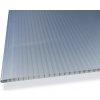 Carboplak Polykarbonátová platňa komôrková 10 mm s 1UV filtrom 1500 x 1050 mm šedá silver