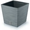 PROSPERPLAST Kvetináč FURU SQUARE LOW 24 cm betón