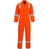 PORTWEST BIZFLAME PLUS FR21 / Nehorľavá reflexná odľahčená kombinéza, antistatická - oranžová XXL