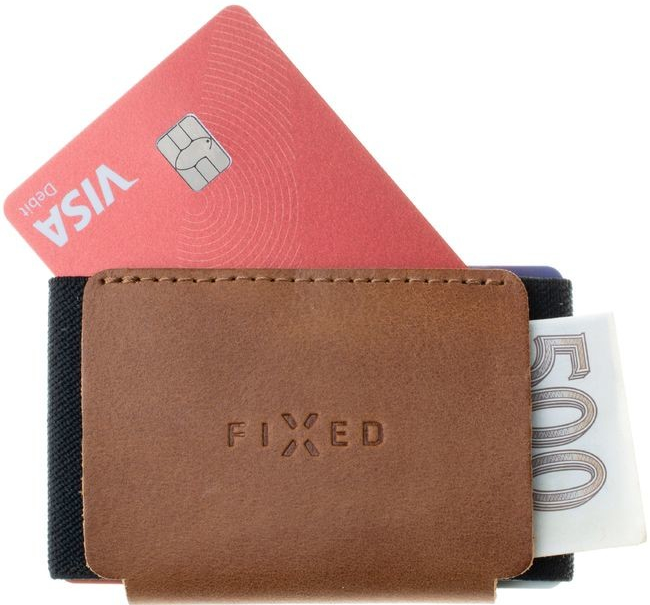 Fixed Tiny Wallet kožená peňaženka z pravej hovädzej kože Torcello FIXW STN2 BRW hnědá