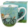 Hrnček Duo Mačací svet - Bicykel, porcelánový, 1000 ml
