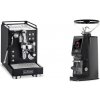 La Pavoni Mini Cellini, black + Eureka Atom W 65 Casa, black