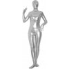 Metalický lesklý zentai celotelový oblek Strieborná L unisex