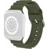 AppleKing elegantný silikónový remienok pre Apple Watch 42mm / 41mm / 40mm / 38mm - olivový - možnosť vrátiť tovar ZADARMO do 30tich dní