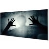 Obraz plexi Tieň ruky a formy hlavy 100x50 cm