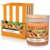Sójová vonná eko sviečka PAPAYA & PEACH PARFUMIA 250 ml