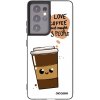 Picasee silikónový čierny obal pre Samsung Galaxy S21 Ultra 5G G998B - Cute coffee