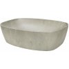 Comad Anna umývadlo 50.5x39.5 cm oválny pultové umývadlo hnedá/béžová UN-ANNA-MY1