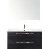 Kúpeľňová zostava Sanox Seville keramika skrinka 100 cm dub čierny