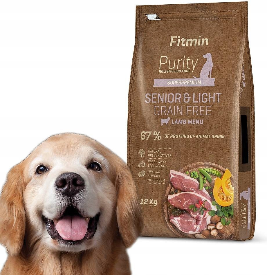 Fitmin Purity GF Senior & Light Lamb 12 kg