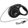 Vodítko Flexi Classic New lanko XS čierne 3m