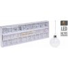 SKLENENÁ VIANOČNÁ GIRLANDA S BOMBER 20 LED 7M