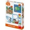 Dino puzzle Zvieratá: Kde žijú 3-5 detské puzzle