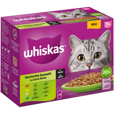 Whiskas Senior 7+ klasický výber v omáčke 96 x 85 g