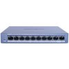 DS-XS0110-P - Switch PoE 8+2, nespravovaný, 60W - Hikvision