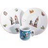 Thun 1794 Detská súprava Krtko a raketa porcelán 3 dielna