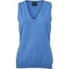 DAIBER JN 656 / Dámska sveterová vesta s výstrihom do V - glacier blue M