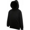 Fruit of the Loom F.O.L. | Classic Kids Hooded Sweat Detská mikina s kapucňou_16.2043 Farba: black, Veľkosť: 140