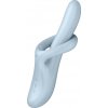 Satisfyer Heat Flex 4 - hrejivý silikónový vibrátor na klitoris (modrý)
