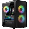 LOGIC PC skriňa Portos ARGB MINI 1x USB 3.0, 2x USB 2.0 + audio, čierna, bez zdroja