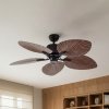 Stropný ventilátor Lucande Silvaris, priemer 132 cm, vzhľad dreva, DC, tichý - 10048062