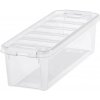 SmartStore Úložný box s bielymi klipmi Classic, 3,5 l, 3,5 l