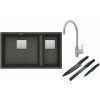 Súprava granitový drez Franke Kanon 125.0716.373, kuchynská batéria Franke Eos 115.0590.044