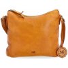 Kožená crossbody kabelka N. Bolger NB 2400 ZLU žltá