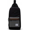 HERSCHEL taška cez rameno - Heritage Shoulder Bag Black Grid/Gargoyle/Sun Orange (05722) veľkosť: OS