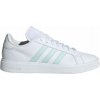 Dámska voľnočasová obuv adidas, GRAND COURT BASE biela,svetlomodrá, 38 2/3