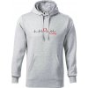 Moje srdce bije pre Bowling - Mikina pánska Cape s kapucňou - 2XL ( Svetlosivý melír )